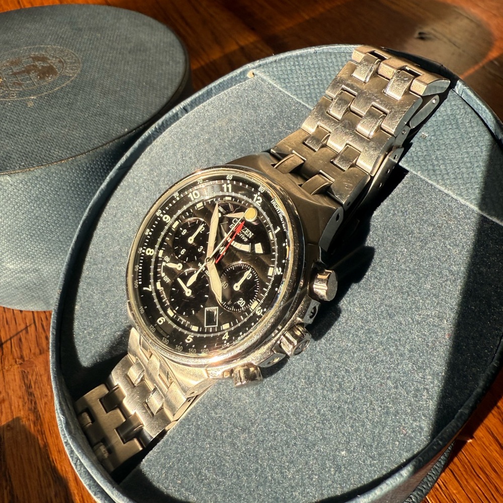 Citizen Black Dial Silver Bracelet Watch